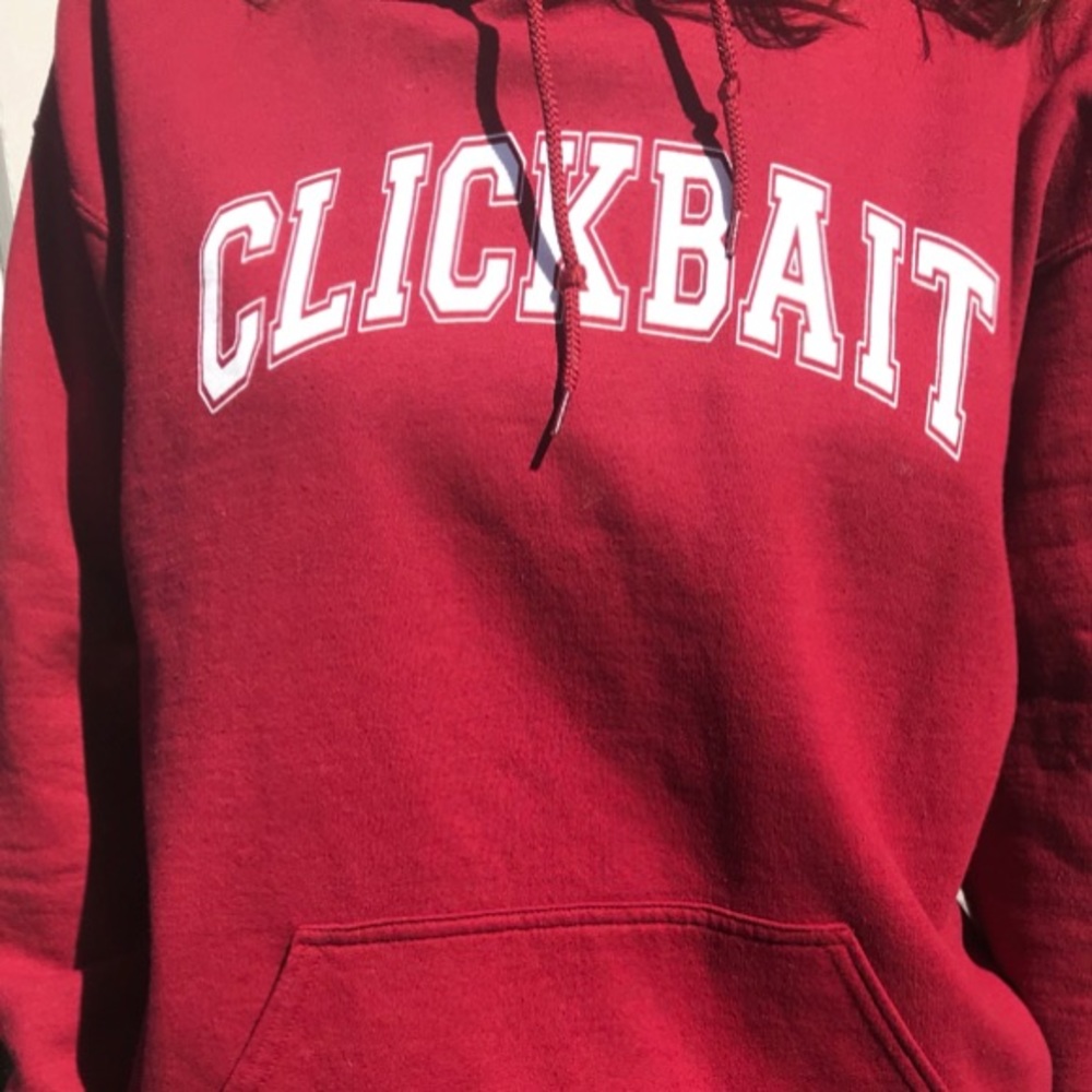 Red Clickbait Hoodie